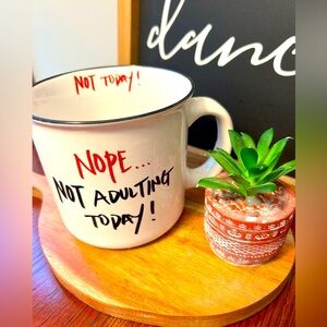 Prima Design Mug “Nope Not Adulting Today” Excellent Condition